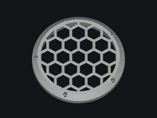 Grill for Dayton 6.5-inch Passive Radiators - blank model rendering