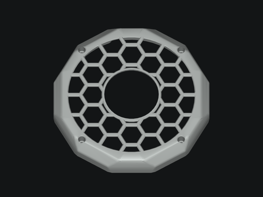 Honeycomb Grill for GaleForce 6.5-inch Speakers - blank model rendering