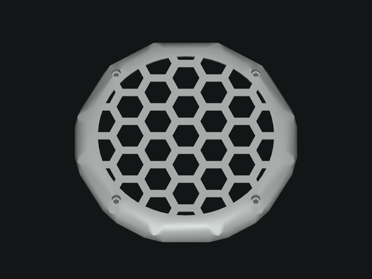 Honeycomb Grill for GaleForce F3 8-inch Speakers - blank model rendering
