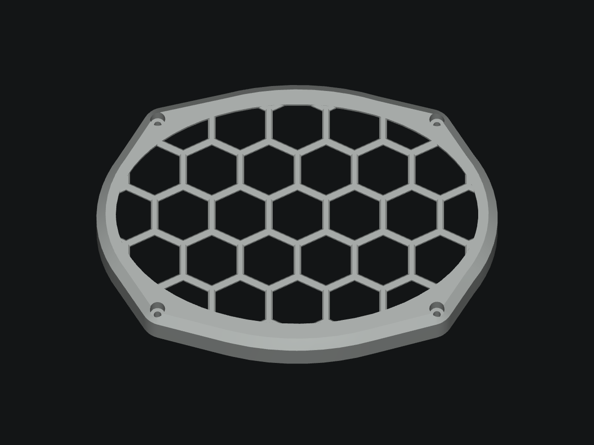 6×9 grill — blank model rendering