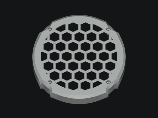 Honeycomb Grill for Kicker KM65 Speakers - blank model rendering