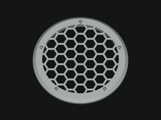 Honeycomb Grill for Memphis 8-inch Marine Speakers - blank model rendering