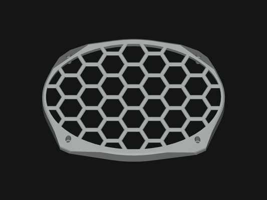 Honeycomb Grill for Memphis SRX 6×9 Speakers - blank model rendering