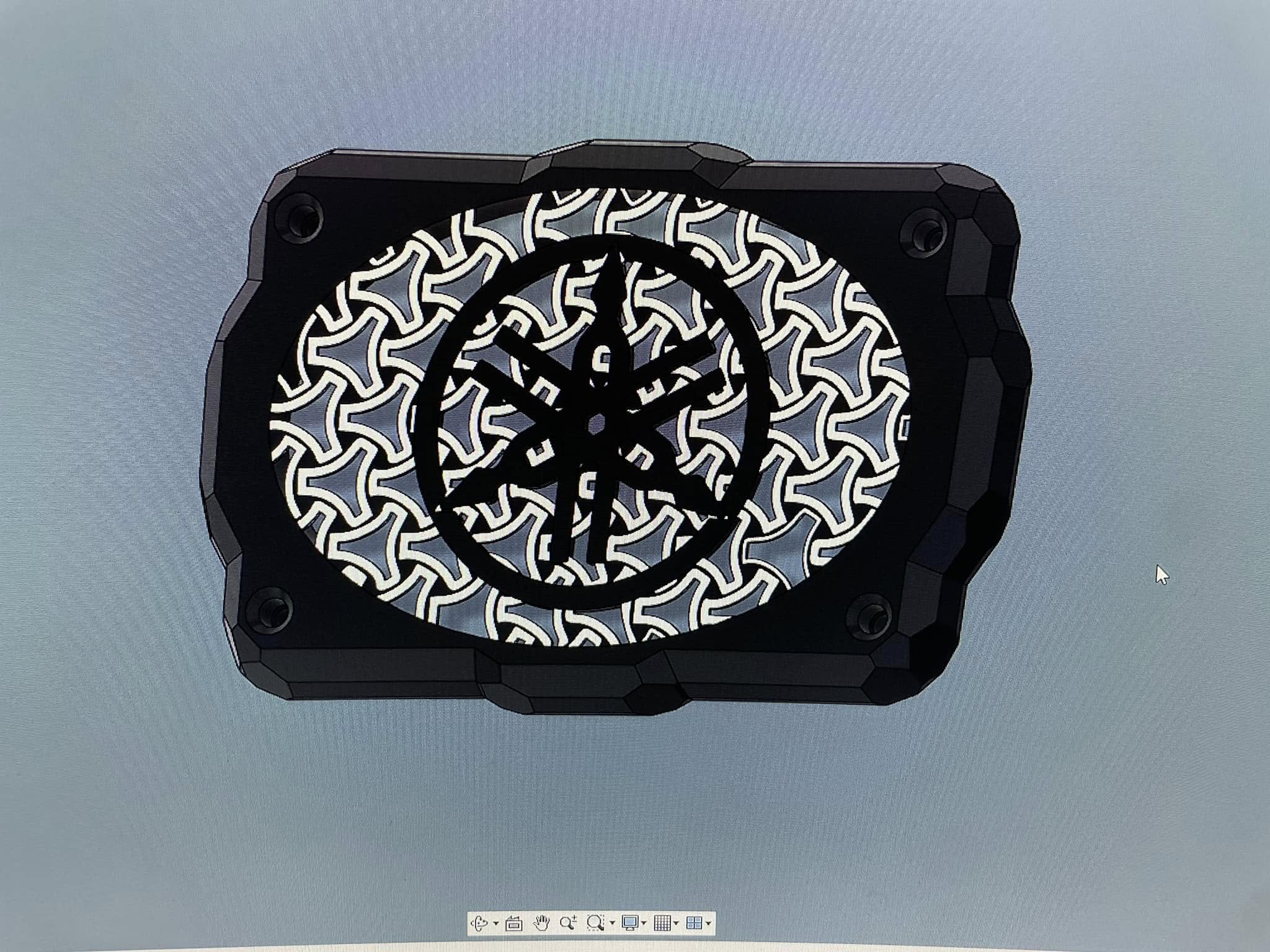 Custom emblem CAD design reference