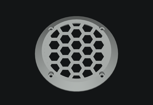 Honeycomb Grill for Polk 4-inch Speakers - blank model rendering