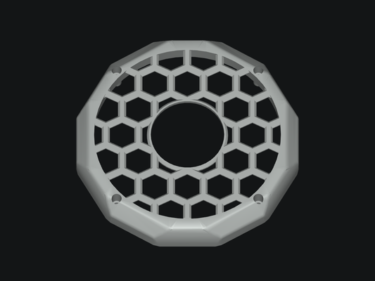 Honeycomb Grill for Recoil MX65 Speakers - blank model rendering