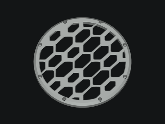 Honeycomb Grill for Rockville 8-inch Subwoofers - blank model rendering