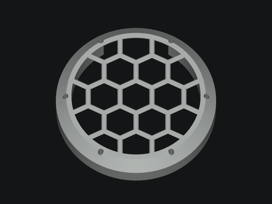 Honeycomb Grill for Sound Extreme 8-inch Speakers - blank model rendering